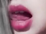 Big Mouth Big Lips Big tongue bitch