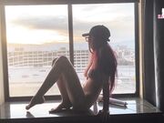 KatSaysMeow - Masturbating In Front Of Hotel Window