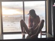 KatSaysMeow - Masturbating In Front Of Hotel Window