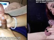 black cock cucold White boy femdom jerck