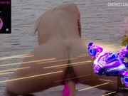 Sexy blonde amateur dildo fucking her soaked wet pussy