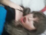 Hot Girl Cums in Her Own Mouth