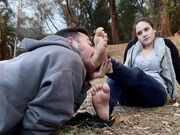 Noccioli Feet, LANA NOCCIOLI in PUBLIC Ep 9: My man WORSHIP my FEET in a PUBLIC PARK - Femdom