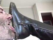 Glamour Brats - Gabriella - Lick The Mud From My Flat Boots! - Muddy Boots Cleaning With Tongue - Insane Clip