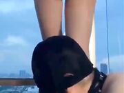 Chinese femdom soles lick