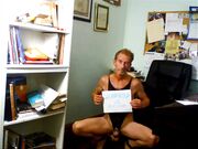 BOB MILGATE  EXPOSED WEARING  TAN PANTYHOSE AND HIGH HEELS