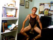 BOB MILGATE  EXPOSED WEARING  TAN PANTYHOSE AND HIGH HEELS