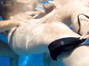 Heimlich Unter Wasser im Hotelpool