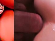 Katherine Miriam Riveros Caballero recibe una descarga de semen en la colita