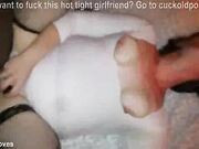 Sexy wife in lingerie gets fucked by BBC while sucking hubby