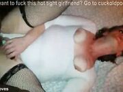 Sexy wife in lingerie gets fucked by BBC while sucking hubby