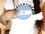 Hot teens strips naked on periscope