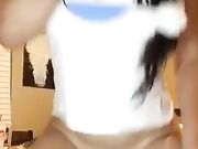 Hot teens strips naked on periscope