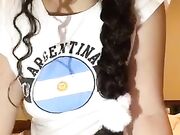 Hot teens strips naked on periscope