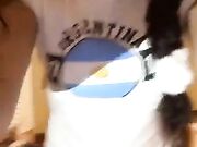 Hot teens strips naked on periscope