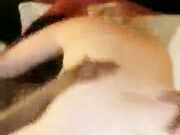 White Brunette Girl Rides Black Cock