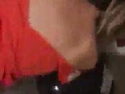 White bbw giving a late night blowjob to bbc