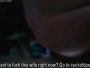 Lewd sexwife gets fucked in front of her cuckold husband