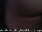 Lewd sexwife gets fucked in front of her cuckold husband