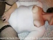 Cuckold - Pale Slutwife Roughly Fucked