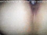 White Slut in Fishnets Loves Being a Black Man's Pet BBC