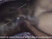 Ebony slut cheats on her hubby wit bbc