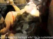 Husband talks wife into taking BBC creampie