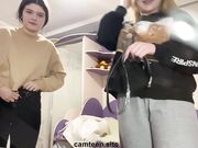 Two hot teens webcam teasing