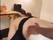 White girl gets blacked and submits to BBC while her husband