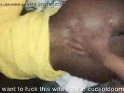 Fat white wife gets seeded by black lover for hubby