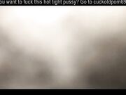 Sexy wife in pigtails sucking bbc