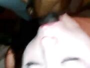 Marie the nasty whore bent over the bed