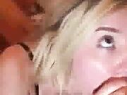 Sexy wife in lingerie gets fucked by BBC while sucking hubby