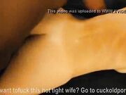 Big Black and White Cocks Fuck Petite Small Tits Wife