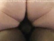 Petite Wife Fucks BBC Big Black Cock For Husband In The Room