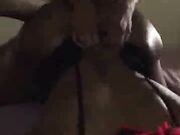 Wealthy wife fucked in the ass by Butler