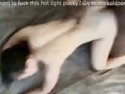 Pia Sofie's first black cock while her cuckold must watching