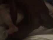 Cheating White Slut sucks BBC while boyfriend is gone