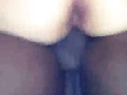 Whore wife letting huge Bbc stretch and breed her pussy