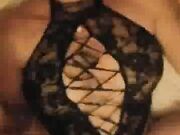 White Slut in Fishnets Loves Being a Black Man's Pet BBC