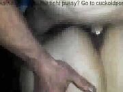 Interracial threesome with one screaming slut and two BBCs