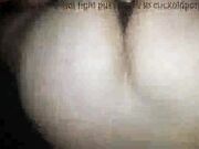 Interracial threesome with one screaming slut and two BBCs