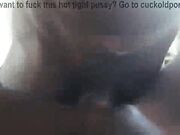 Fucking my wife doggystyle while she creams on my dick