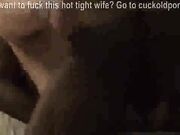 BBW gets fucked by BBC while husband is in the next room