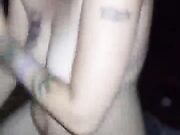 Hubby watch as wife gets creampie by 2 black men