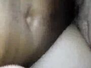 Hubby watch as wife gets creampie by 2 black men