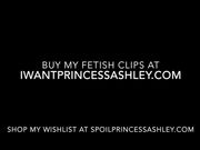 Princess Ashley - Black Satin Panties Worship & Stroke