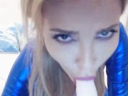 Pure Dream – Blue Latex Squirting Blowjob