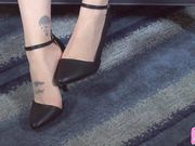 Play Peekaboo with Humiliatrix Princess Missy's Toes in Her Sheer Toeless Pantyhose