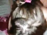 Cheating White Slut sucks BBC while boyfriend is gone